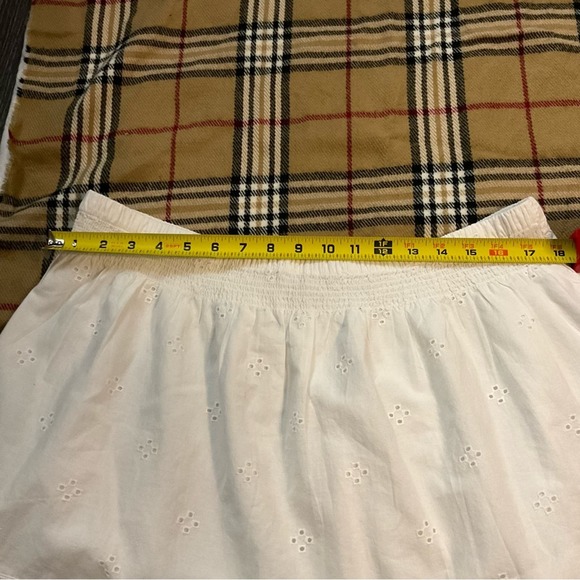Madewell Embroidered White Lace Mini Skirt Size XL NEW - Picture 5 of 10